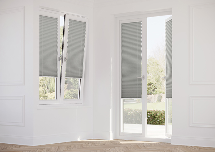 Solaris, Pewter Grey - Stick Fit Pleated Blind - Image 14